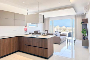 Flat 6 Mellieha Seaview & City view with Terrace, close to Beaches